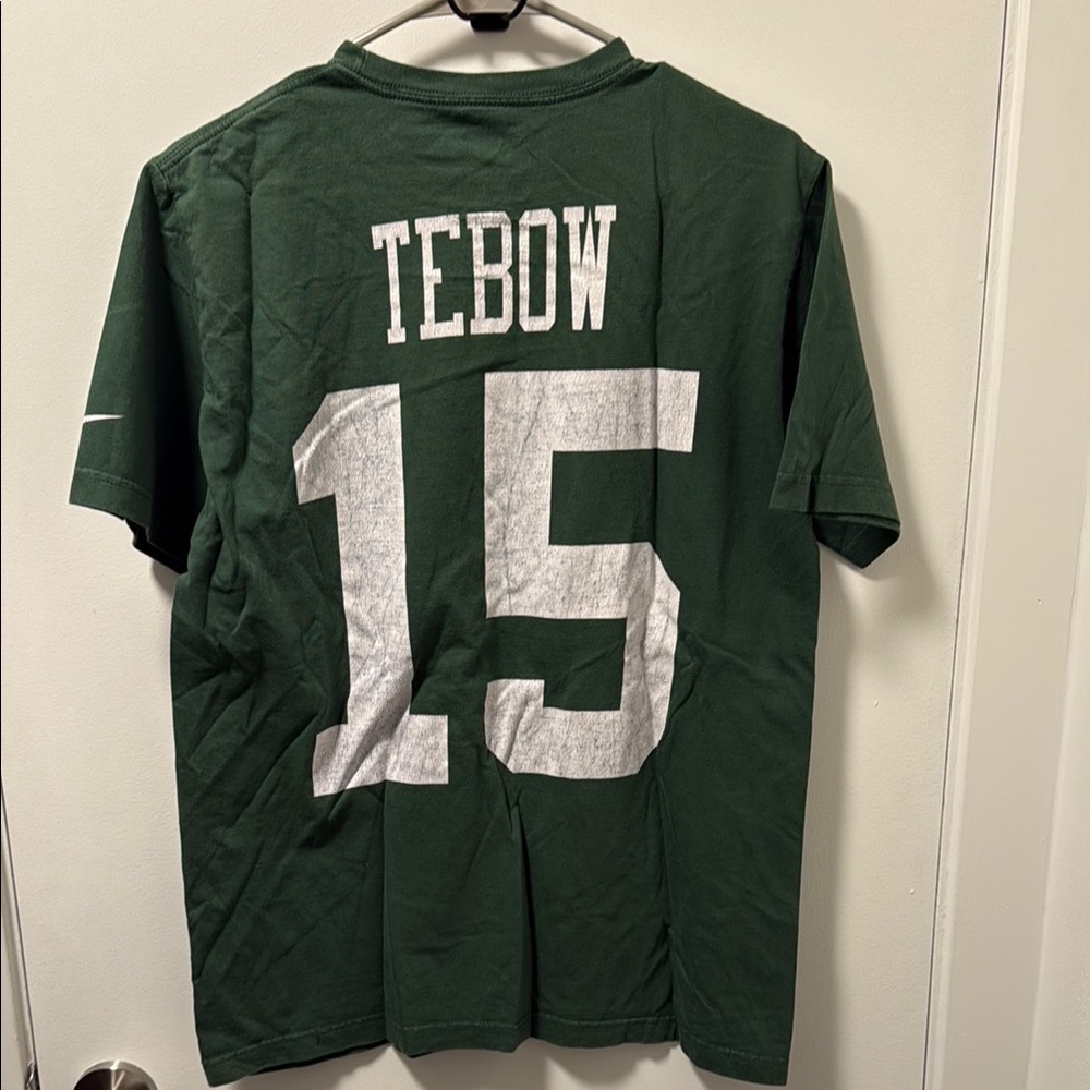 Tim Tebow New York Jets Nike Green and White T-shirt